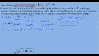 Exercise 04a Uniform circular motion MCU solved problem part 1