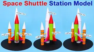 space shuttle station model for school science project - diy - simple and easy | DIY pandit