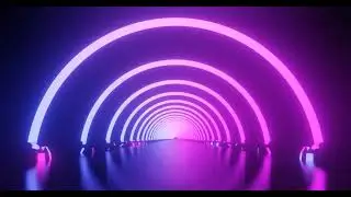 NEON CIRCLES ANIMATED BACKGROUND VIDEO
