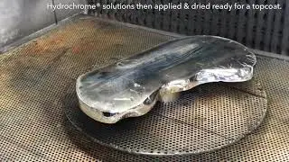 Hydrochrome® applied onto wood