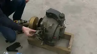 Sachs KM914 Rotary engine test run Snowmobile?