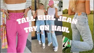 TALL GIRL JEANS TRY ON HAUL