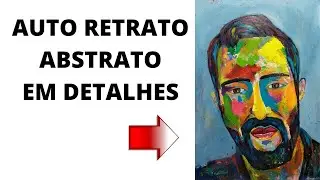 Auto retrato estilo abstrato e moderno em detalhes