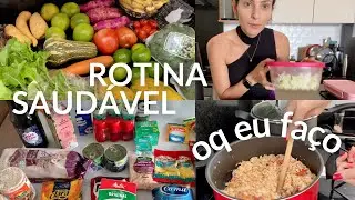 MERCADO E ORGANIZAÇÃO P/ ALIMENTAÇÃO SAUDÁVEL | cozinhando as refeições da semana e dicas