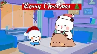 Peach Goma Christmas Celebration 🎄 | bubu dudu | peach goma | panda bear