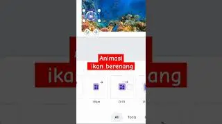 Animasi canva ikan berenang, kupu - kupu terbang
