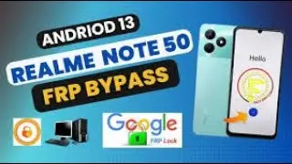 realme note 50 frp bypass unlock tool