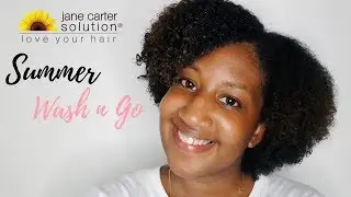 Easy Summer Wash and Go on 4a hair with Jane Carter Curls to Go | JoAnna E