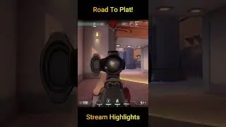 Clutched 1v3 Valorant - Road To Plat! Stream Highlights. #clips #gamingshorts #clutch
