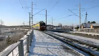 Электровоз ВЛ11К-088 с грузовым поездом