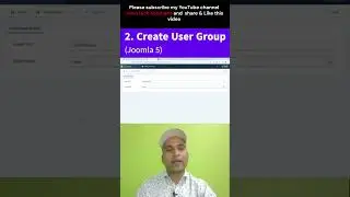 Create User Group in Joomla 5  | joomla 5