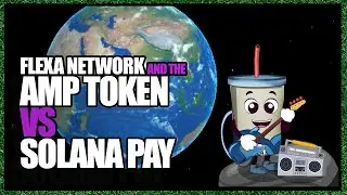FlexaNetwork Amp Token versus Solana Pay. Amp vs Sol with a guitar and cookies.