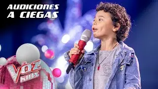 Samuel Santiago Linares canta 'Ella baila sola' - Audiciones a ciegas | La Voz Kids Colombia 2024