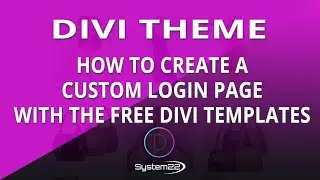 Divi Theme Create A Custom Login Page With The Free Divi Templates 👈