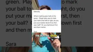 How to Span Your Golf Ball When it's Interfering for Another Player