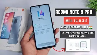 Redmi Note 9 Pro MIUI 14.0.3.0 New Update Release For Indian User's 🇮🇳