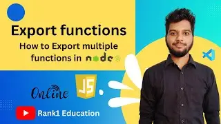 Import and Export modules in Nodejs|How to export modules in nodejs| How to import modules in Nodejs