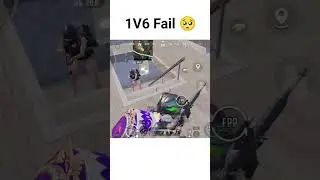 Bgmi 1V6 Fail 😭 Solo vs Squad #shorts #bgmi #1vs6clutchfailedinbgmi #viral #shortfeed