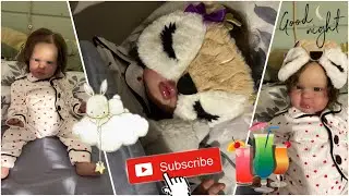 Had a sleepover with reborn Molly doll! Sleepover party!🎉