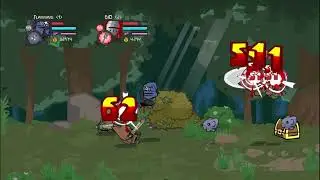[Castle Crashers] but Steve turned off the lights and changed the weapon stats AND Buff Beefy Steve