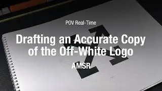 POV / Real-Time Drafting an Accurate Copy of the Off-White Logo (ASMR)