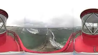 Grand Haven Pier - 360° Live Lighthouse Cam - Lake Michigan