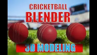 Cricket ball 3d Modeling Beginners | 