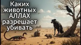 Каких животных разрешено убивать в Исламе.