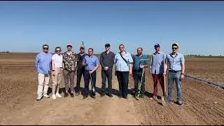Установка датчиков влажности почвы для системы мониторинга почвы Абак-2000 в УНПЦ 