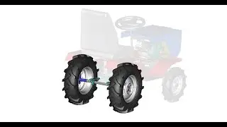 Задній міст . Minitraktor 1:10 .   3D Printer - EasyThreed K9 .