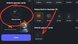 Hamster Kombat RESCUE TEAM unlock Special card - How to unlock Rescue team on Hamster Kombat