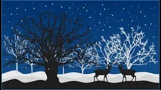 Coreldraw x7 Tutorial - Beautiful Winter Background Vector Designs by Graphics designs