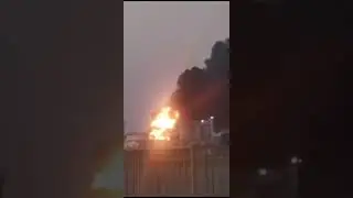 В Сочи ранним утром в Адлерском районе взорвалась одна из цистерн Роснефти рядом с аэропортом Сочи
