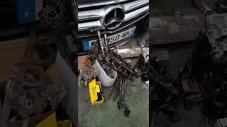 Мерседес замена Цепи ГРМ и ремонт головки блока цилиндров (прогорел клапан). Торревьеха, Испания