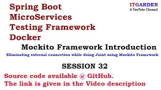 Introduction to Mockito framework and how to mock the object and bypass external services like DB.