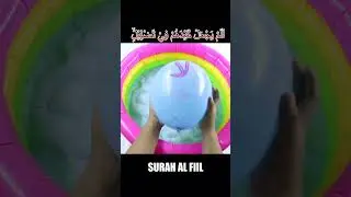 Hijaiyah Letter Balloons With Surah Al Fiil #juzamma #quran #juz30 #surah #murottal #hijaiyah