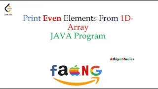 Java Program to Print Even Numbers from 1-D Array