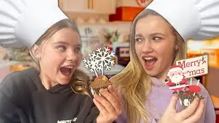 BAKING CUPCAKES WITH NO RECIPE COMPETITION | VLOGMAS