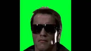 Meme edisi terminator "Green screen"