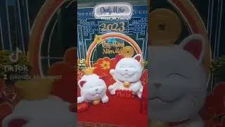 Tiểu cảnh Mèo Thần Tài phát lộc & phát tài. #tet2023_decoration #team_kb_concept