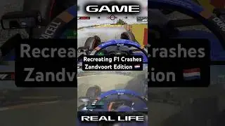 Recreating F1 Crashes | Zandvoort Edition #2 #shorts #f1 #f1crashes