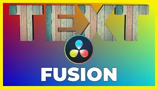 How to ADD Texture to 3D TEXT in Davinci Resolve Fusion