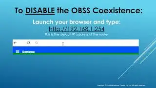 OBSS Coexistence in BILLION ROUTER