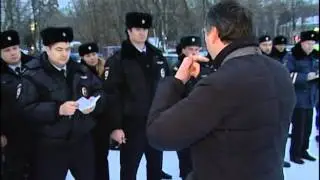 КРТВ. Традиционный смотр личного состава УМВД прошел у ДК «Подмосковье»