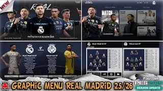 🎨 Graphic Menu Real Madrid 25/26 + Installation - PES 2021 & Football Life 2025