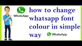 How To Change Whats App Font Color in telugu || telugu tech tips || telugu tech tips