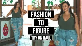 PLUS SIZE FASHION TRY ON HAUL | Fashion To Figure Denim | Sometimes Glam