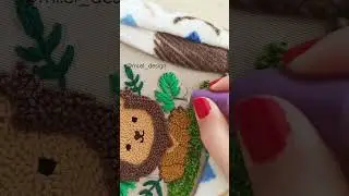 Punch nakışı ile yaprak yapımı🌿~Leaf making with punch embroidery🌿~ 