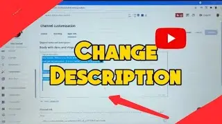 How to change YouTube channel description: 2024 UPDATE