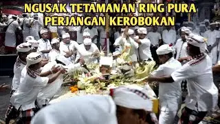 NGUSAK TETAMANAN RING PURA PERJANGAN KEROBOKAN